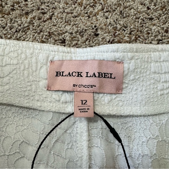Black Label by Chicos Alabaster Crocodile Easy Pant—12 - Picture 11 of 14